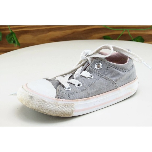 Converse All Star Toddler Boys 7 Medium Gray Low Top Fabric - Picture 1 of 6